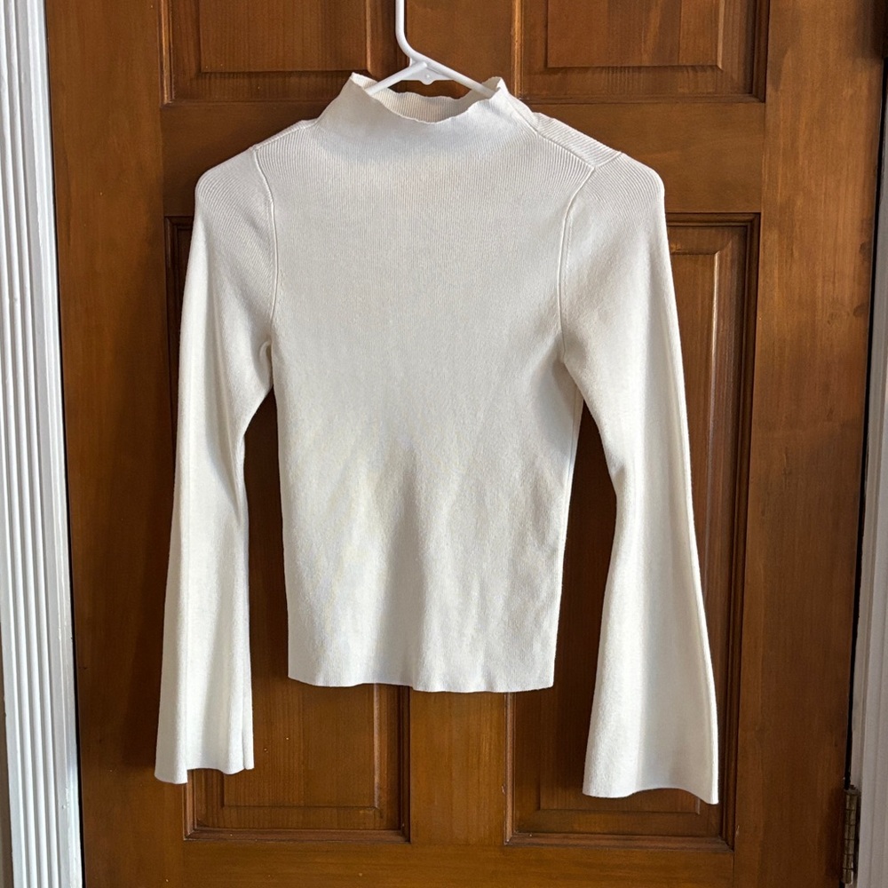 Maeve Cream Long Sleeve Top